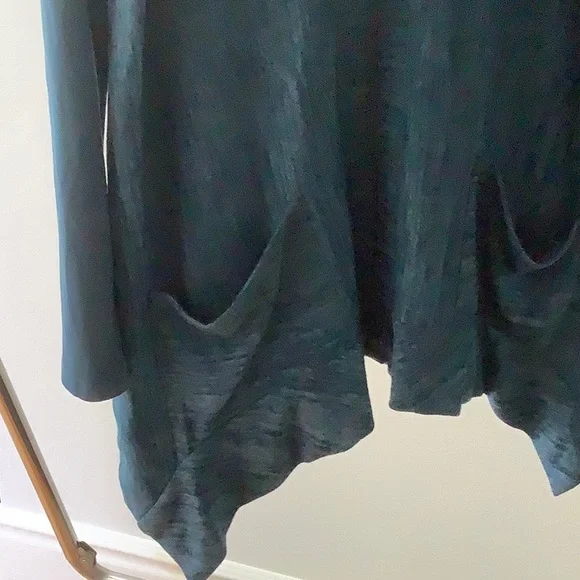 LOGO by Lori Goldstein Knit Cardigan with Faux Suede Details - Picture 4 of 15